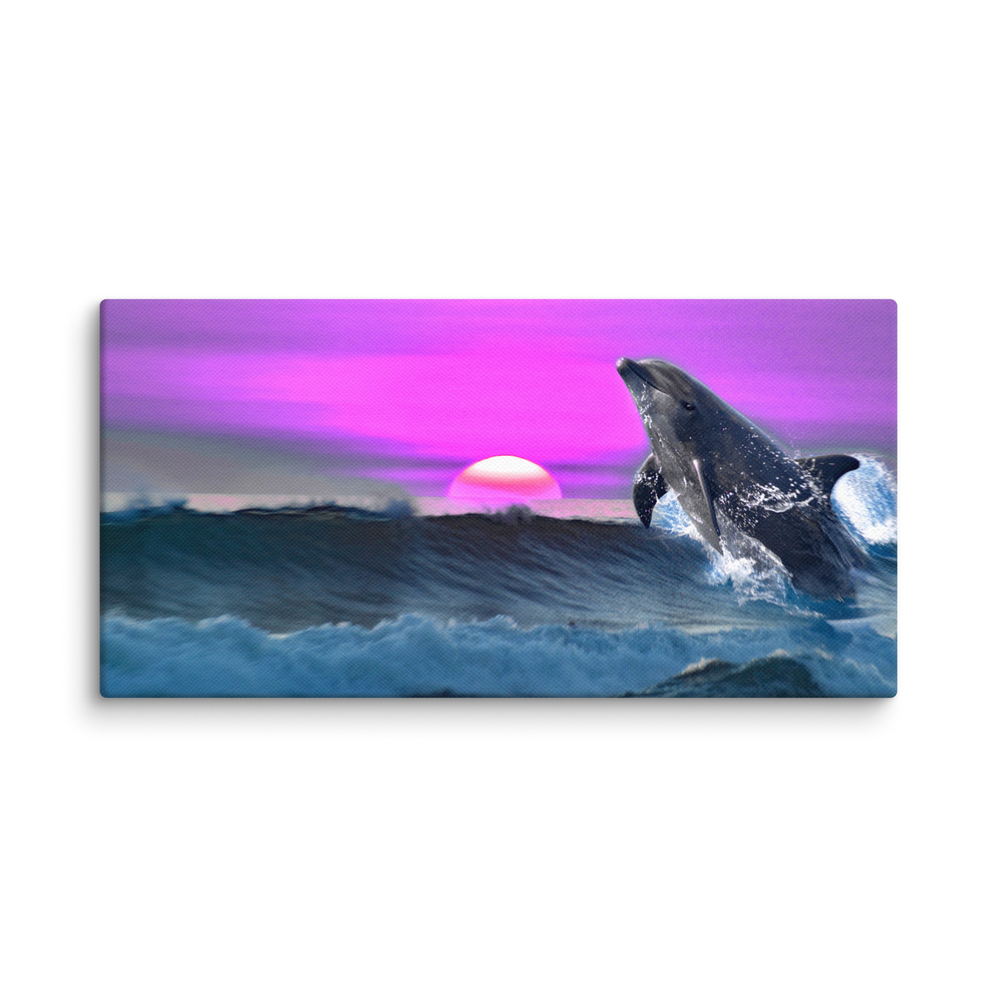 "The Dolphin Zone" - Matte Canvas