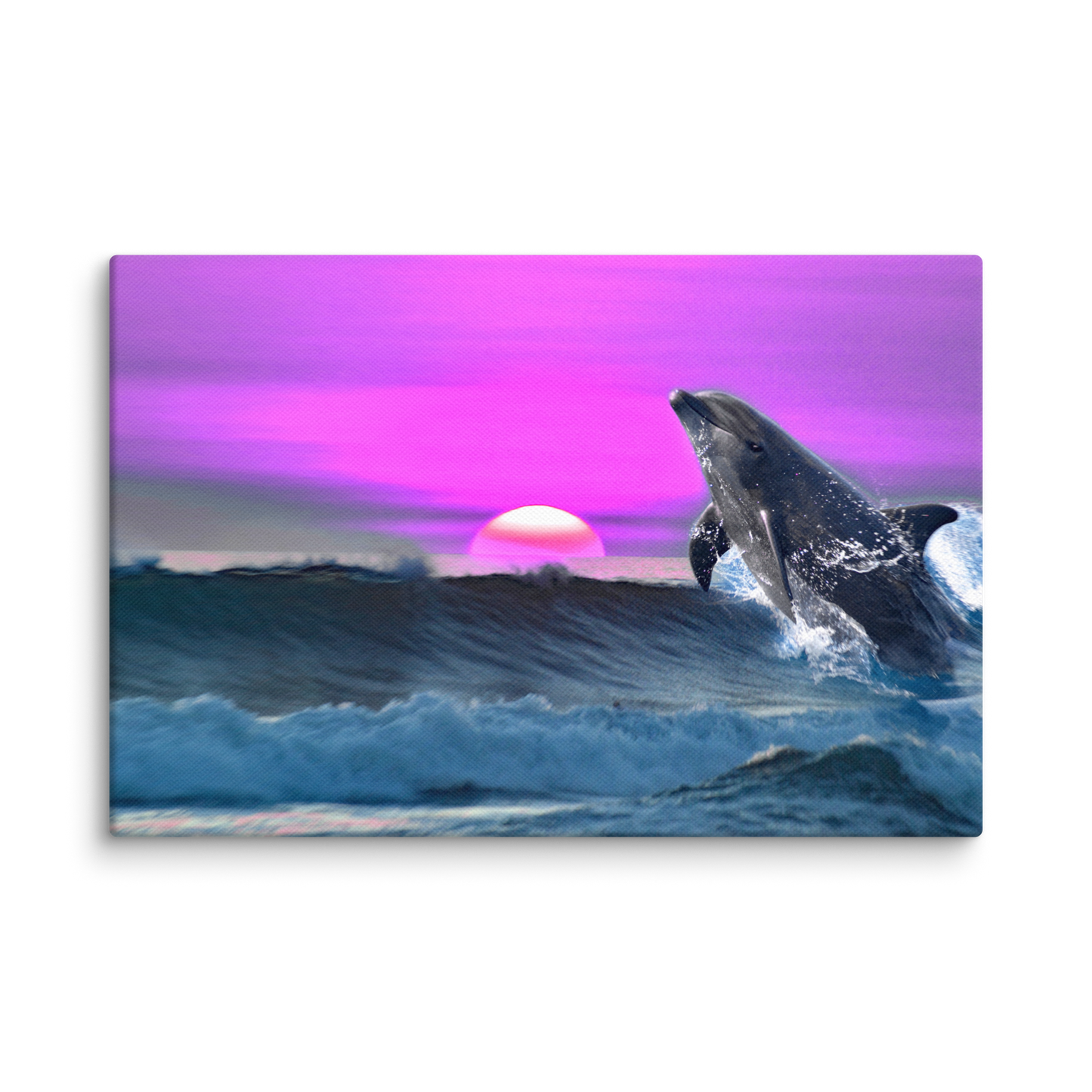 "The Dolphin Zone" - Matte Canvas