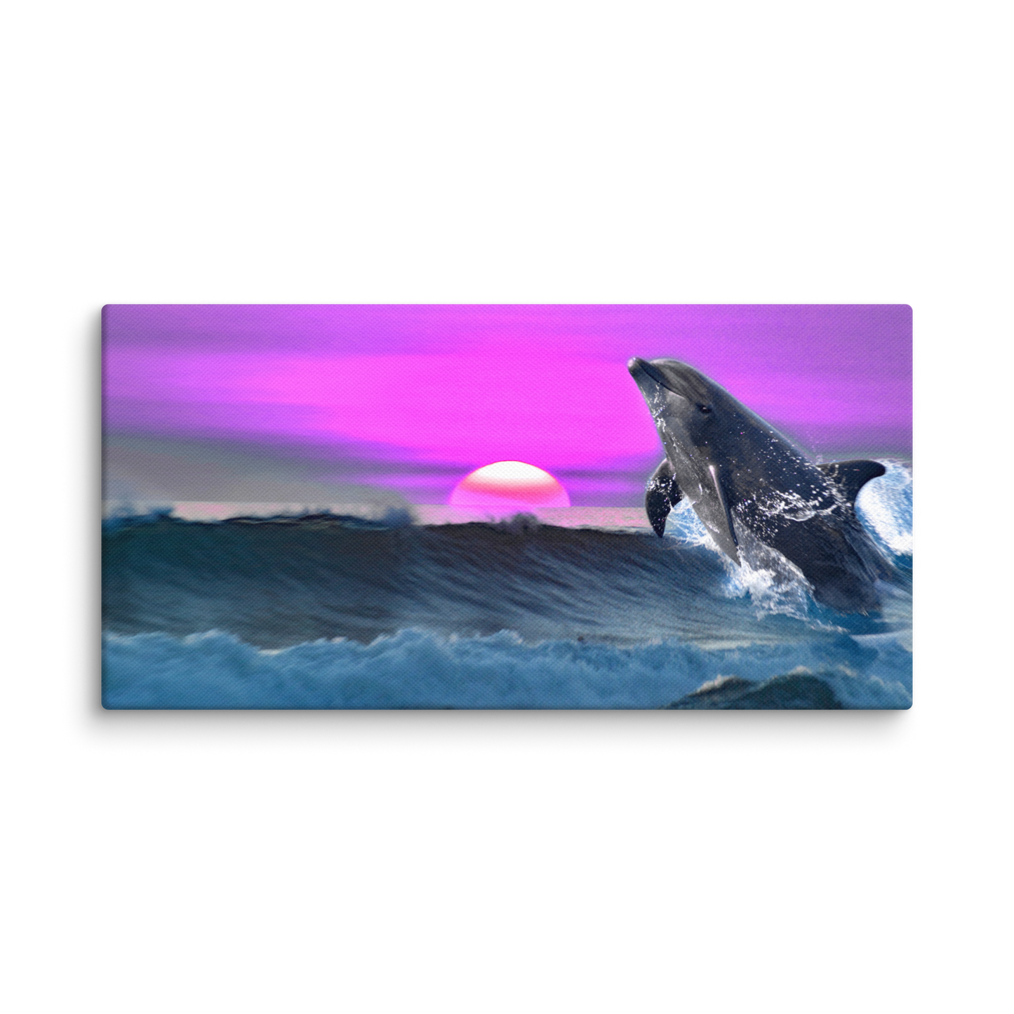 "The Dolphin Zone" - Matte Canvas