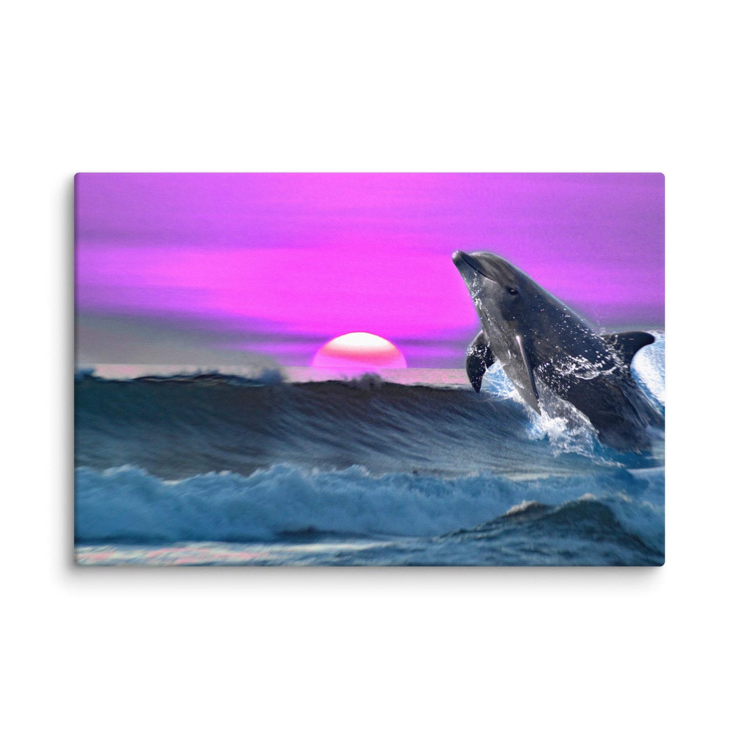 "The Dolphin Zone" - Matte Canvas