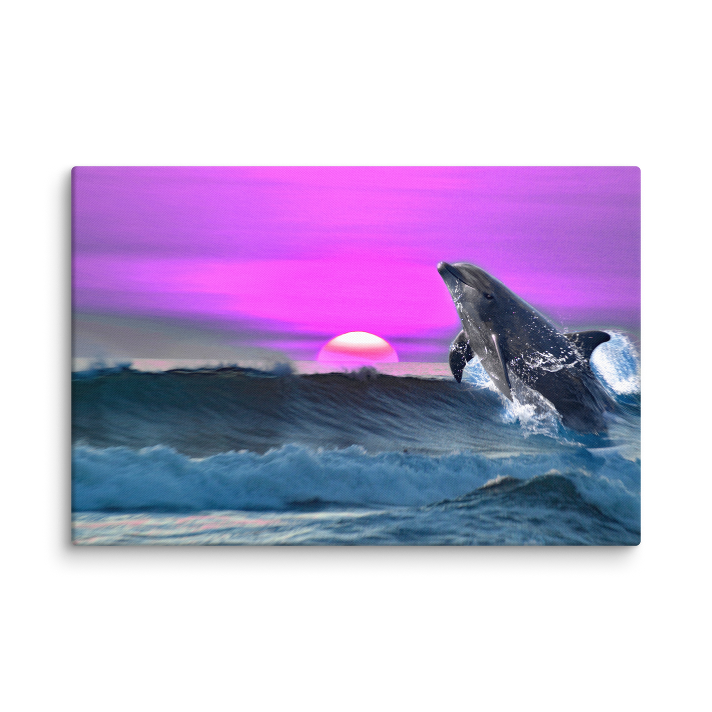 "The Dolphin Zone" - Matte Canvas