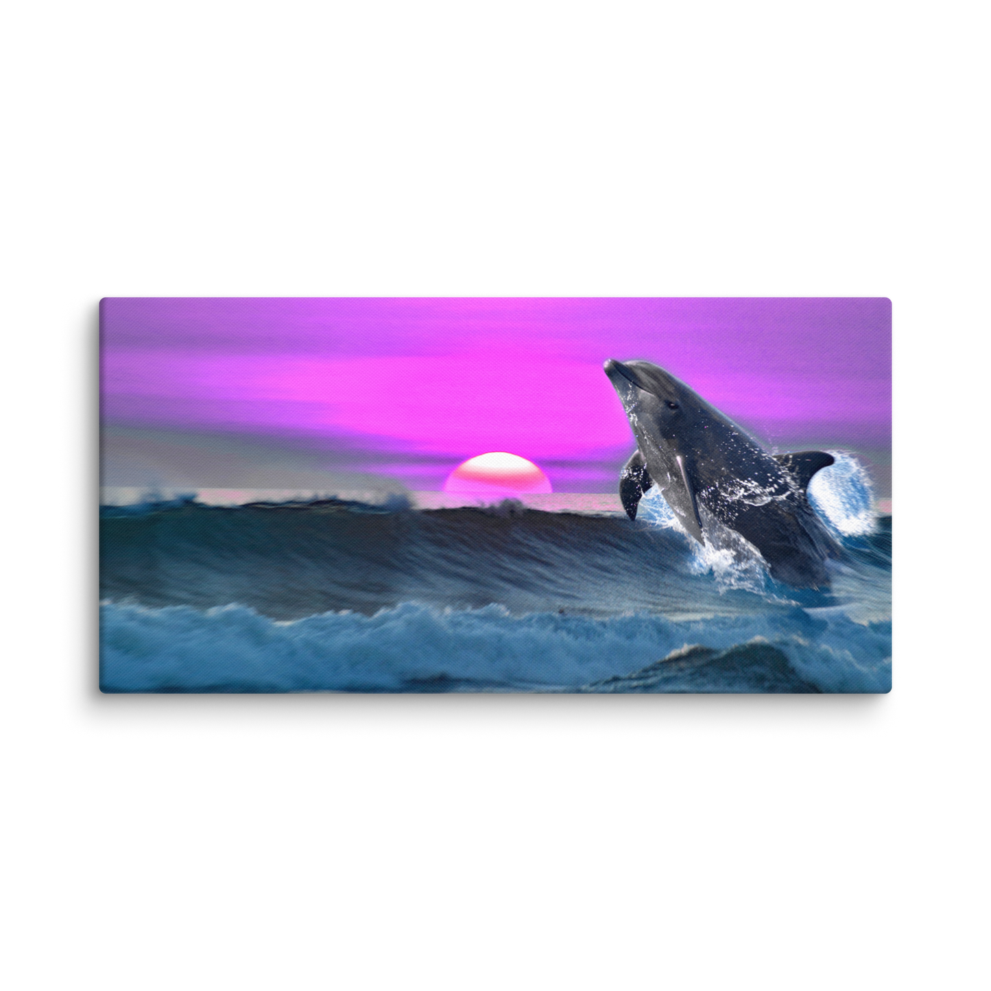 "The Dolphin Zone" - Matte Canvas