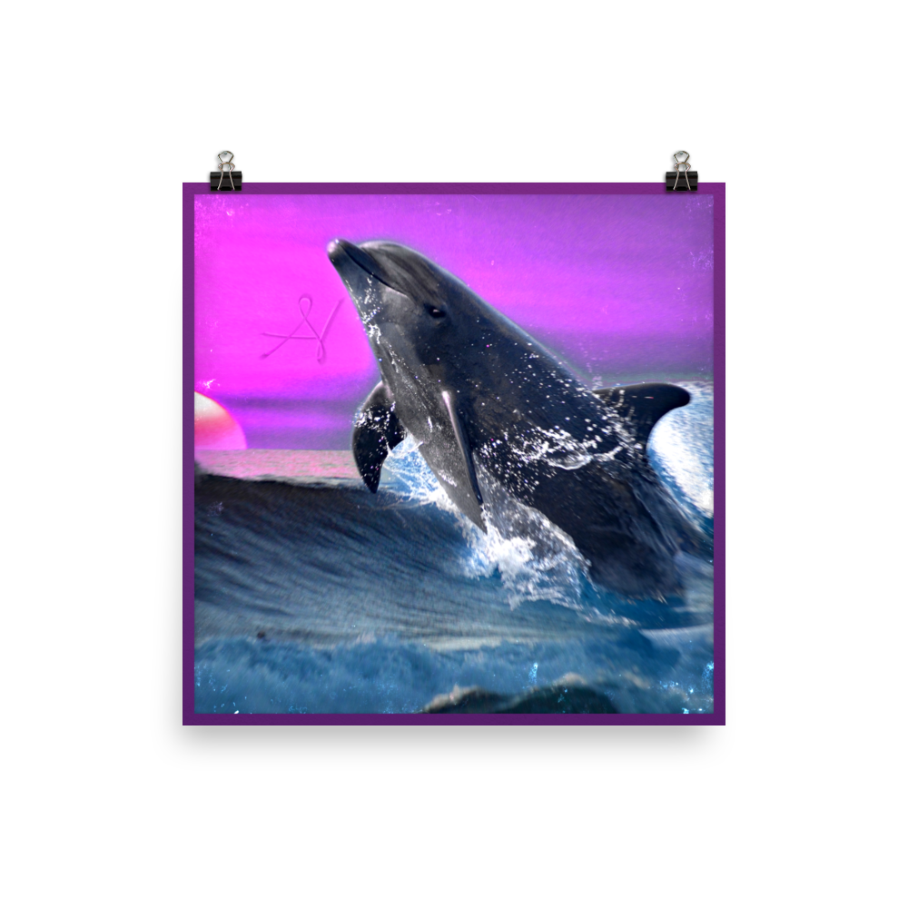 "The Dolphin Zone" - Matte Poster