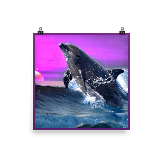 "The Dolphin Zone" - Matte Poster